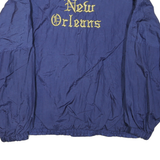 BLAIR Mens Blue XL Polyester Blend Jacket Plain Zip Casual Lightweight