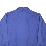 LETS GO Mens Blue Button Jacket L Polyester Blend Plain Casual Outerwear