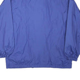 LETS GO Mens Blue Button Jacket L Polyester Blend Plain Casual Outerwear