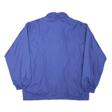 LETS GO Mens Blue Button Jacket L Polyester Blend Plain Casual Outerwear