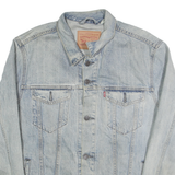 LEVI'S Mens Blue Denim Cotton Button Jacket XL Casual Classic Fit Front Pockets