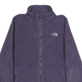 THE NORTH FACE Womens Purple Jacket M Polyester Fleece Zip Outdoor Casual Warm