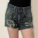 514 Levis Denim Shorts - 30W UK 10 Blue Cotton