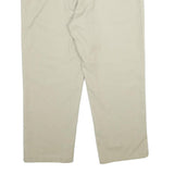 DICKIES Mens Polyester Blend Beige Regular Straight Trousers W40 L30 Workwear