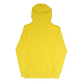 CHAMPION Mens Yellow United States Naval Academy Navy Crew Hoodie L Cotton Blend