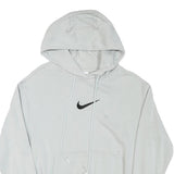 NIKE Mens White Hoodie XS Cotton Blend Pullover Drawstring Pocket Casual