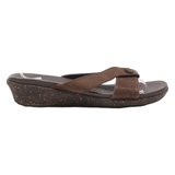 COLUMBIA Slider Sandals Brown Leather Womens UK 9