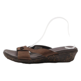 COLUMBIA Slider Sandals Brown Leather Womens UK 9
