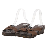 COLUMBIA Slider Sandals Brown Leather Womens UK 9