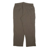 COLUMBIA Lined Womens Brown Regular Cargo Trousers W35 L29 Outdoor Zip Pocket