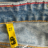 Meltin Pot Jeans - 27W UK 6 Blue Cotton Blend