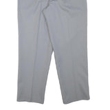 Womens Relaxed Fit Wool Blend Grey Trousers W32 L29 Zip Closure Elegant