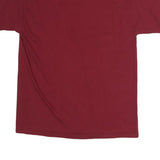 RUSSELL ATHLETIC Mens Maroon Cougars Graphic T-Shirt L Short Sleeve Crew Neck