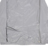 BRUGI Womens Grey Lightweight Jacket L Polyester Blend Zip Belted Casual