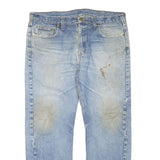 CARHARTT Mens Regular Fit Blue Denim Jeans W38 L30 Casual Workwear Zip Closure