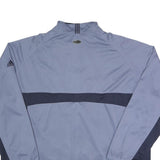ADIDAS Mens Blue & Navy Windbreaker Jacket 2XL Polyester Zip Casual Outdoor