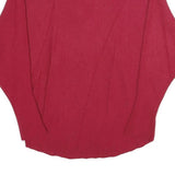 FASHION Womens Red Patterned Crew Neck Basic Knit M Paris Boutique Jumper