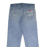 DICKIES Mens Relaxed Blue Denim Light Jeans W38 L32 Casual Durable Workwear