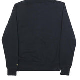 NIKE Womens Black Hoodie M Zip Up Gold Logo Casual Cotton Blend