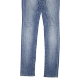 LEE Womens Slim Blue Denim Light Wash Jeans W28 L34 Zip Closure Stylish