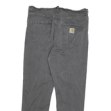 CARHARTT Womens Slim Grey Jeans Denim W34 L28 Casual Zip Cotton Blend