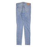 LEVI'S 711 Womens Jeans Blue Slim Skinny Denim Medium W25 L30 Distressed
