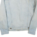 LEVI'S Mens Blue Denim Jacket L Cotton Blend Button Closure Casual Wear
