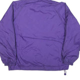 CHARLES RIVER Mens Purple Delta Phi Epsilon Pullover Nylon Hooded Jacket M Plain