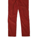 LEVI'S Mens Slim Red Cotton Blend Slim Fit Zip Trousers W33 L31 Casual Stylish