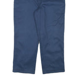 DICKIES Mens Cotton Blend Navy Regular Fit Straight Leg Trousers W38 L27