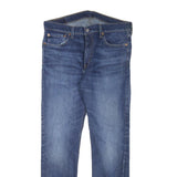 LEVI'S Mens Regular Fit Blue Denim Jeans W33 L30 Zip Classic Plain Cotton Blend