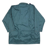 JEANTEX Mens Green & Navy Zip Up Jacket L Polyester Lightweight Casual