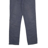 KICKERS Mens Cotton Navy Blue Regular Fit Straight Trousers W30 L28 Casual Zip