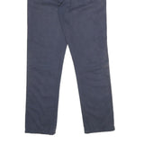 KICKERS Mens Cotton Navy Blue Regular Fit Straight Trousers W30 L28 Casual Zip