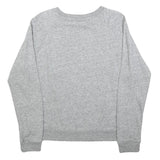 LEVI'S Womens Grey Cotton Blend Crew Neck Sweatshirt M Logo Print Casual