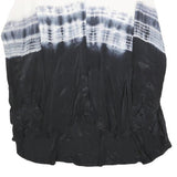 RELIGION Womens Black & White Tie Dye Shirt Long Sleeve Crew Neck XS Stylish