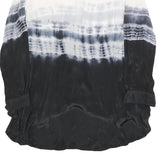 RELIGION Womens Black & White Tie Dye Shirt Long Sleeve Crew Neck XS Stylish