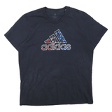 ADIDAS Womens Black Graphic T-Shirt M Short Sleeve Crew Neck Casual