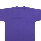 JERZEES Womens Purple T-Shirt M Short Sleeve Crew Neck Air Force Graphic