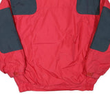 COLUMBIA Mens Red & Black Bomber Jacket L Polyester Blend Colourblock Outdoor