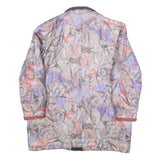 Womens Multi Colour Quilted Jacket L Polyester Zip Plain Printed Artistic