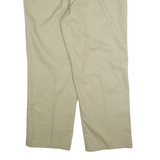 DICKIES Mens Regular Cotton Blend Beige Workwear Trousers W40 L31 Durable Zip