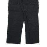 DICKIES Mens Black Relaxed Straight Denim Jeans W32 L28 Workwear Zip Fly