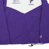 BOATHOUSE Mens Purple & White Falcons Lacrosse Zip Jacket S Polyester Blend
