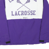 BOATHOUSE Mens Purple & White Falcons Lacrosse Zip Jacket S Polyester Blend