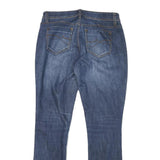 DKNY Womens Blue Regular Bootcut Denim Light W30 L31 Classic Zip Jeans