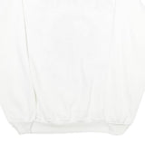 HANES Mens White Bennie Crew Neck XL Cotton Blend Pullover Sweatshirt Graphic