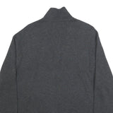 POLO RALPH LAUREN Mens Charcoal Plain Cotton Pullover Crew Neck Jumper L
