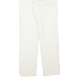LEVI'S Womens Jeans White Regular Straight Denim W24 L27 Cotton Blend Zip
