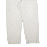 CARHARTT Mens Cotton Blend Relaxed W36 L29 Beige Workwear Cargo Trousers Zip